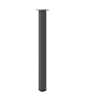 Picioare de masă de bar, antracit, 4 buc., 110-112 cm, oțel - WOODBB2443