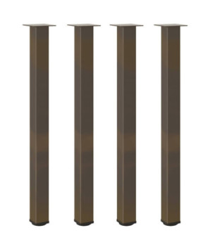 Picioare de masă de bar, 4 buc., oțel natural, 110-112 cm - WOODBB2444