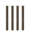 Picioare de masă de bar, 4 buc., oțel natural, 110-112 cm - WOODBB2444