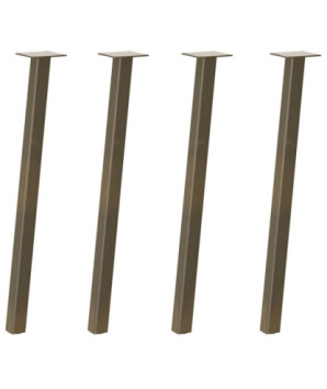 Picioare masă consolă, 4 buc., oțel natural, 72 cm - WOODBB2445