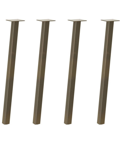 Picioare masă consolă, 4 buc., oțel natural, 72 cm - WOODBB2445