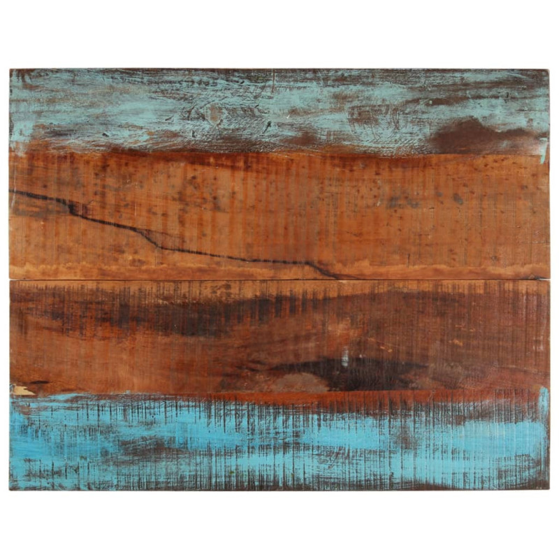 Blat masă rustic din lemn masiv reciclat, dreptunghiulară, 70x90 cm