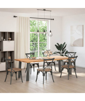 Picioare masă consolă, antracit, 4 buc., 72 cm, oțel - WOODBB2448