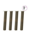Picioare masă consolă, 4 buc., oțel natural, 72 cm - WOODBB2449