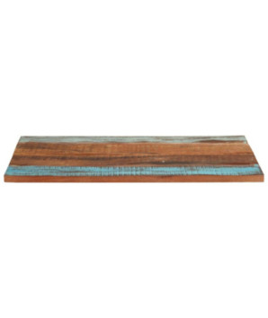 Blat masă rustic din lemn masiv reciclat, dreptunghiulară, 70x90 cm