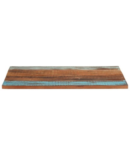 Blat masă rustic din lemn masiv reciclat, dreptunghiulară, 70x90 cm