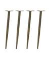 Picioare de masă consolă formă conică, 4 buc., oțel natural, 72-73 cm - WOODBB2450