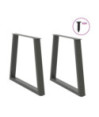 Picioare de masă în formă de V, 2 buc., antracit, 70x(72-73,3) cm, oțel - WOODBB2452 Picioare de masă în formă de V, 2 buc., antracit, 70x(72-73,3) cm, oțel - WOODBB2452