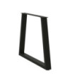 Picioare de masă în formă de V, 2 buc., negru, 80x(72-73,3) cm, oțel - WOODBB2454