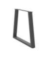 Picioare de masă în formă de V, 2 buc., antracit, 80x(72-73,3) cm, oțel - WOODBB2456