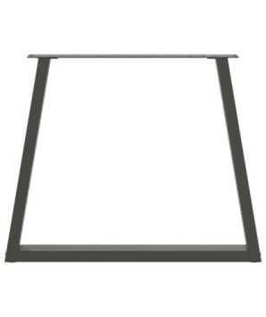 Picioare de masă în formă de V, 2 buc., antracit, 80x(72-73,3) cm, oțel - WOODBB2456
