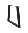 Picioare de masă în formă de V, 2 buc., negru, 90x(72-73,3) cm, oțel - WOODBB2457
