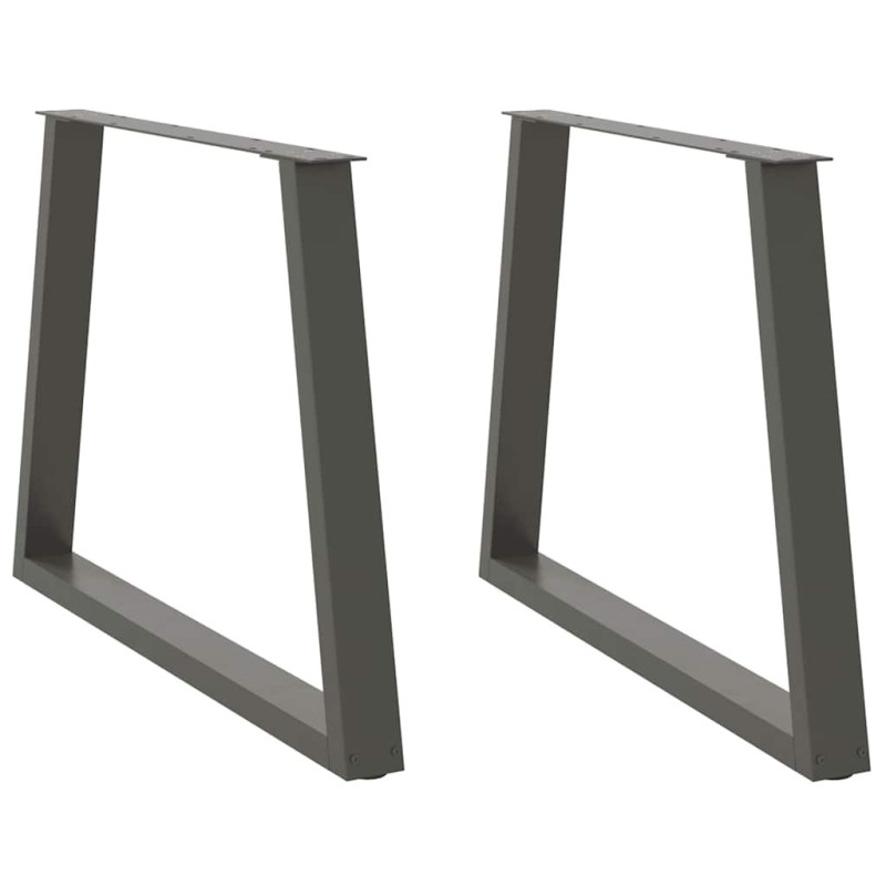 Picioare de masă în formă de V, 2 buc., antracit, 90x(72-73,3) cm, oțel - WOODBB2458 Picioare de masă în formă de V, 2 buc., antracit, 90x(72-73,3) cm, oțel - WOODBB2458