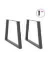 Picioare de masă în formă de V, 2 buc., antracit, 90x(72-73,3) cm, oțel - WOODBB2458 Picioare de masă în formă de V, 2 buc., antracit, 90x(72-73,3) cm, oțel - WOODBB2458