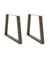 Picioare de masă în formă de V, 2 buc., oțel natural, 90 x (72-73,3) cm - WOODBB2459