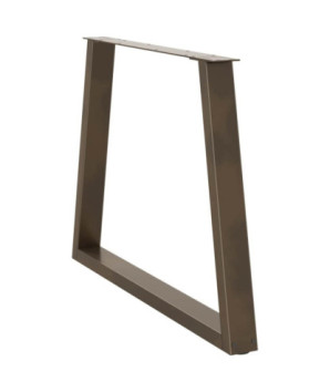 Picioare de masă în formă de V, 2 buc., oțel natural, 90 x (72-73,3) cm - WOODBB2459