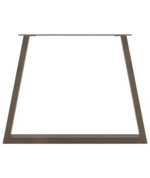 Picioare de masă în formă de V, 2 buc., oțel natural, 90 x (72-73,3) cm - WOODBB2459