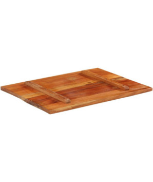 Blat masă rustic din lemn masiv reciclat, dreptunghiulară, 80 x 60 cm