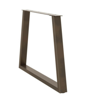 Picioare de masă în formă de V, 2 buc., oțel natural, 100 x (72-73,3) cm - WOODBB2461