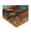 Blat masă rustic din lemn masiv reciclat, dreptunghiulară, 80 x 60 cm