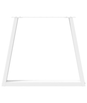 Picioare de masă în formă de V, 3 buc., alb, 70x (72-73,3) cm, oțel - WOODBB2463