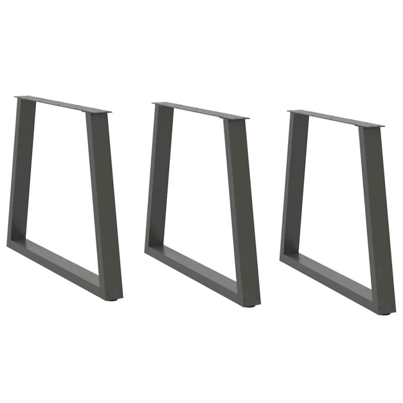 Picioare de masă în formă de V, 3 buc., antracit, 70x(72-73,3) cm, oțel - WOODBB2464 Picioare de masă în formă de V, 3 buc., antracit, 70x(72-73,3) cm, oțel - WOODBB2464