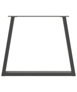 Picioare de masă în formă de V, 3 buc., antracit, 70x(72-73,3) cm, oțel - WOODBB2464