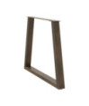 Picioare de masă în formă de V, 3 buc., oțel natural, 70x(72-73,3) cm - WOODBB2465