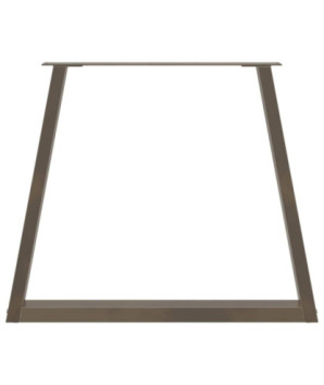 Picioare de masă în formă de V, 3 buc., oțel natural, 70x(72-73,3) cm - WOODBB2465