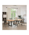 Picioare de masă în formă de V, 3 buc., negru, 80x(72-73,3) cm, oțel - WOODBB2466