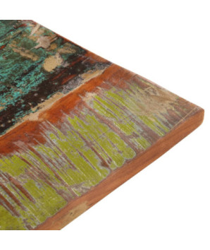 Blat masă rustic din lemn masiv reciclat, dreptunghiulară, 80 x 60 cm