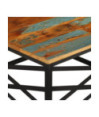 Măsuță cafea industrială, din lemn masiv reciclat, pătrată, 68x68x35 cm, handmade Măsuță cafea industrială, din lemn masiv reciclat, pătrată, 68x68x35 cm, handmade