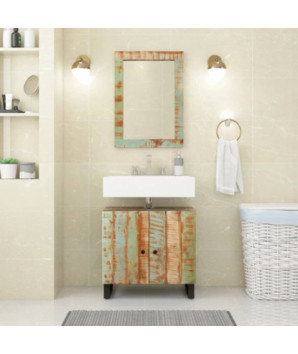 Dulap de chiuvetă 62x33x58 cm lemn reciclat&lemn compozit - WOODBB270