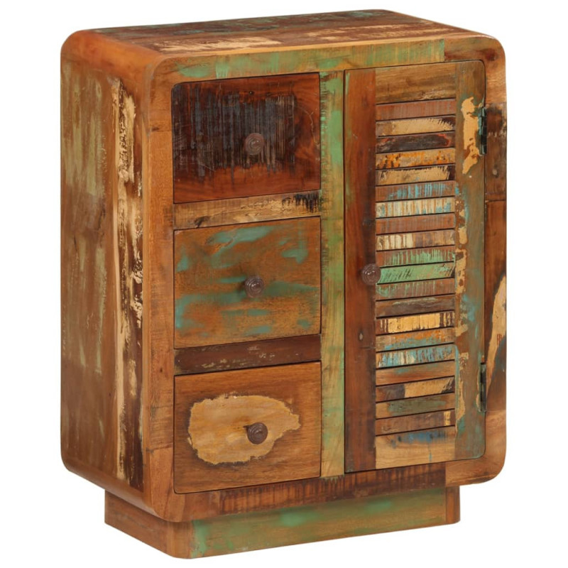 Servantă cu 3 uși, 55x30x70 cm, lemn reciclat - WOODBB271 Servantă cu 3 uși, 55x30x70 cm, lemn reciclat - WOODBB271