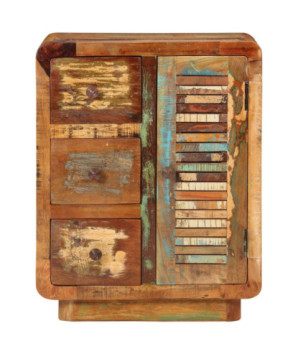 Servantă cu 3 uși, 55x30x70 cm, lemn reciclat - WOODBB271