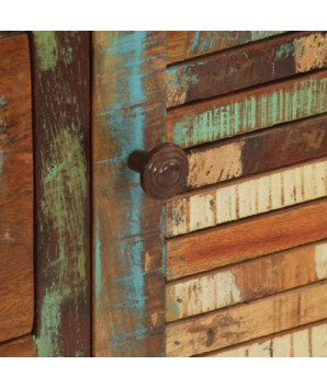 Servantă cu 3 uși, 55x30x70 cm, lemn reciclat - WOODBB271