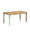 Masă de bucătărie, 160 x 80 x 76 cm, lemn reciclat - WOODBB275 Masă de bucătărie, 160 x 80 x 76 cm, lemn reciclat - WOODBB275