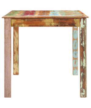 Masă de bucătărie, 160 x 80 x 76 cm, lemn reciclat - WOODBB275