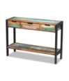 Servantă cu 3 sertare, lemn reciclat, cu aspect vintage - WOODBB277 Servantă cu 3 sertare, lemn reciclat, cu aspect vintage - WOODBB277