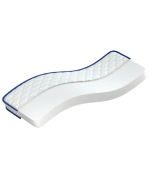 Saltea din spumă cu memorie, alb, 70x200x17 cm, moale - WOODBB2605