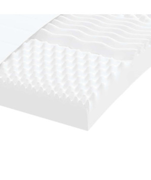 Saltea din spumă, alb, 200x220 cm, 7 zone, duritate 20 ILD - WOODBB2606