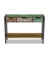 Servantă cu 3 sertare, lemn reciclat, cu aspect vintage - WOODBB277 Servantă cu 3 sertare, lemn reciclat, cu aspect vintage - WOODBB277