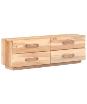 Comodă TV cu picioare, aspect vintage, din lemn masiv reciclat, 120 x 30 x 40 cm
