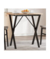 Picioare masă de sufragerie X-Frame 50x40x73 cm Oţel, cu aspect industrial - WOODBB2638 Picioare masă de sufragerie X-Frame 50x40x73 cm Oţel, cu aspect industrial - WOODBB2638