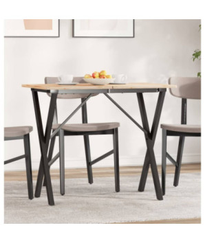 Picioare masă de sufragerie X-Frame 80x40x73 cm Oţel, cu aspect industrial - WOODBB2639