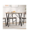 Picioare masă de sufragerie X-Frame 80x40x73 cm Oţel, cu aspect industrial - WOODBB2639