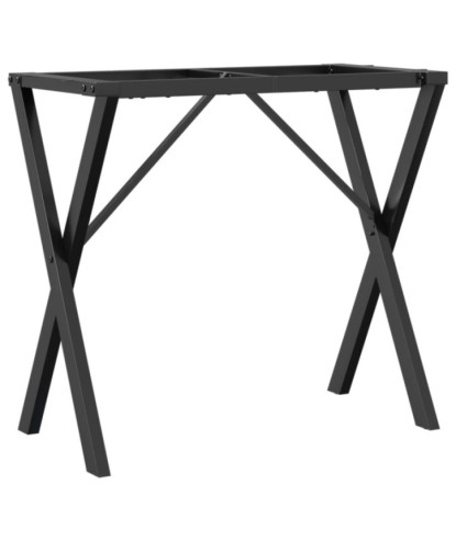 Picioare masă de sufragerie X-Frame 80x40x73 cm Oţel, cu aspect industrial - WOODBB2639