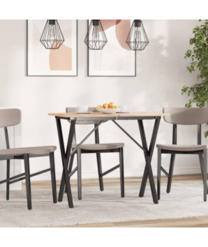 Picioare masă de sufragerie X-Frame 80x40x73 cm Oţel, cu aspect industrial - WOODBB2639