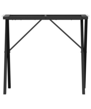 Picioare masă de sufragerie X-Frame 80x40x73 cm Oţel, cu aspect industrial - WOODBB2639