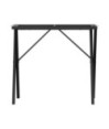 Picioare masă de sufragerie X-Frame 80x40x73 cm Oţel, cu aspect industrial - WOODBB2639